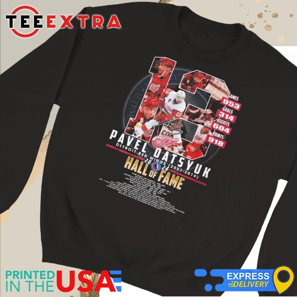 Boston Red Wings Pavel Datsyuk Hall Of Fame 2024 Signature Shirt, hoodie,  sweater, long sleeve and tank top, image size:1000x1000