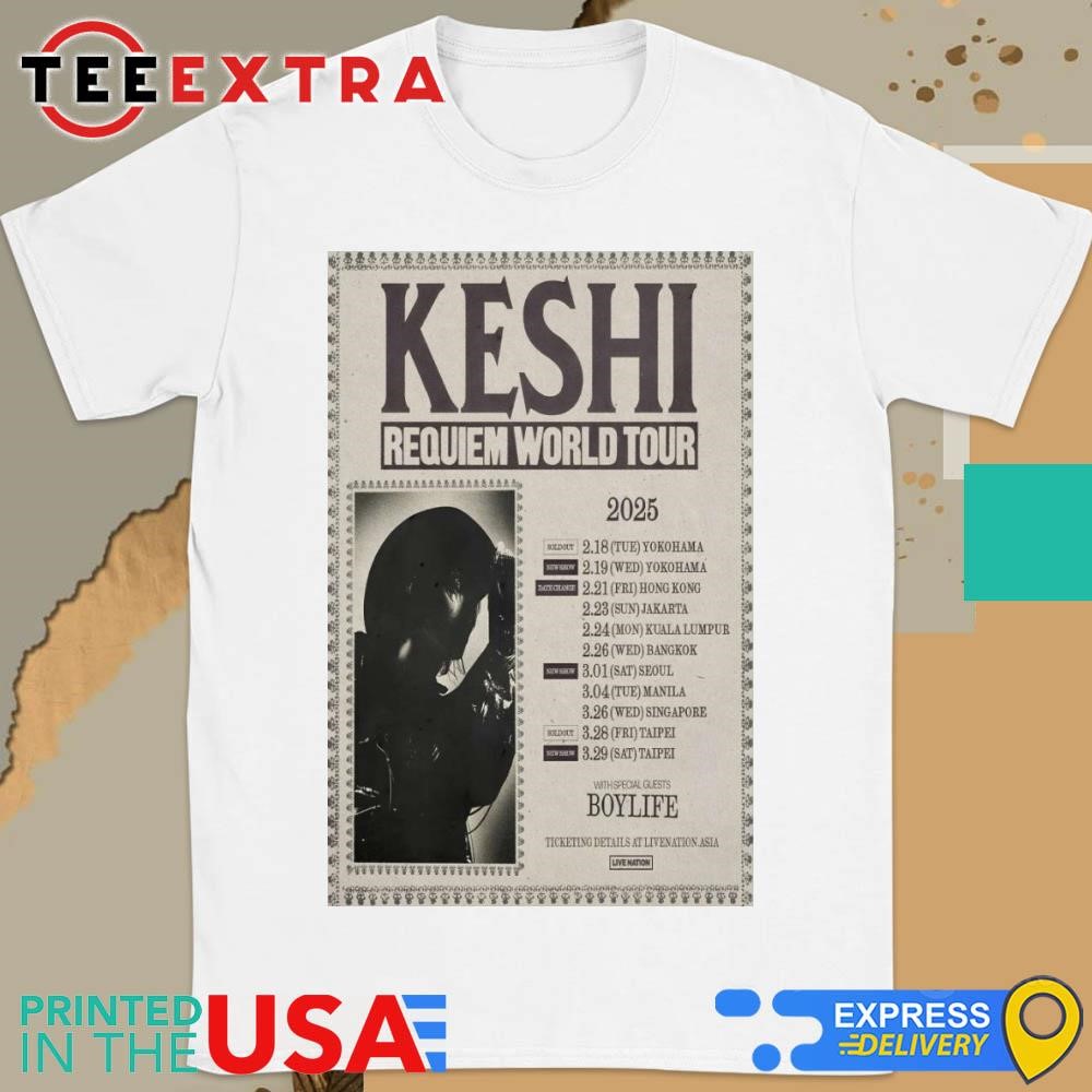 Official Keshi Requiem World Tour 2025 New Shirt, hoodie, sweater