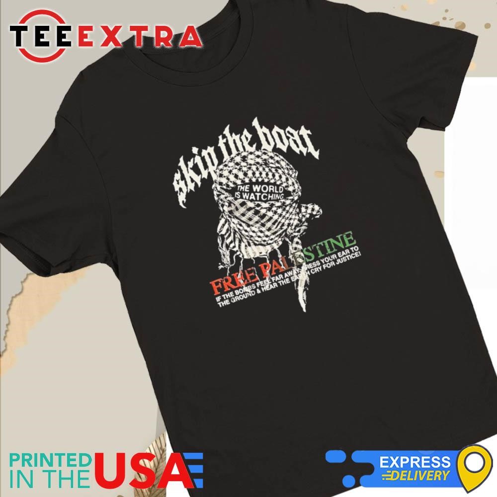Official Skip The Boat Merch Wave 79 Free Palestine 3.0 Shirt 