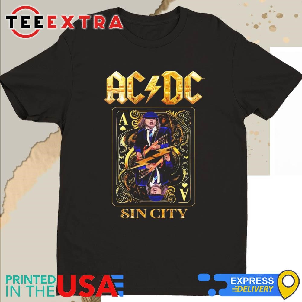 Official AC DC Las Vegas PWR UP Sin City Tour 2025 Shirt