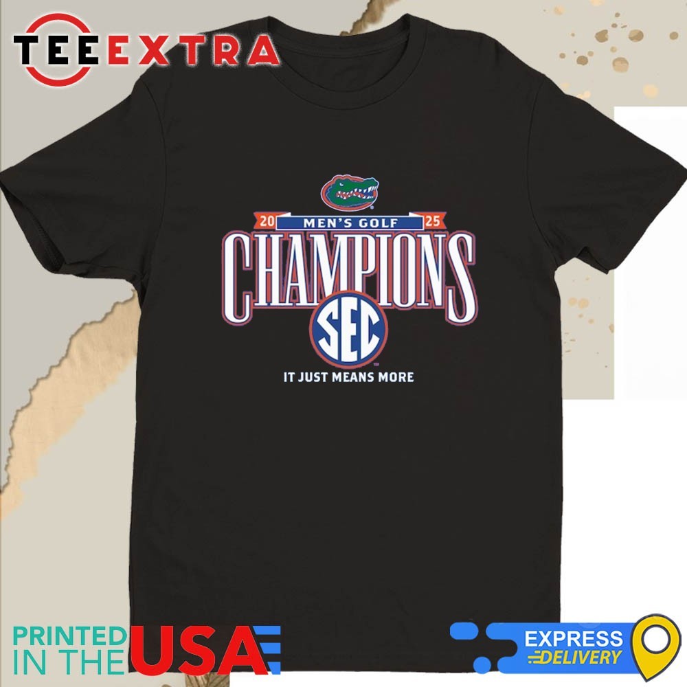 Official Florida Gators 2025 SEC Men's Golf Champions Shirt