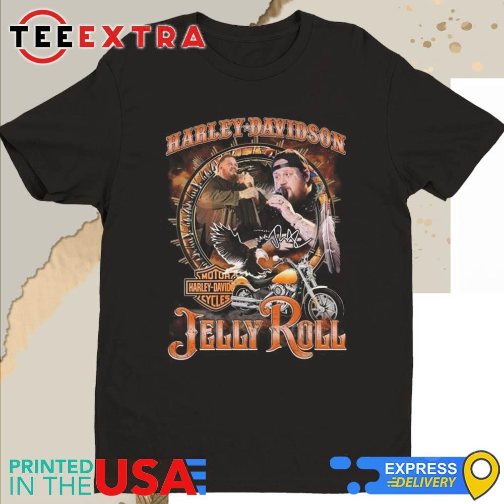 Official Harley-Davidson Jelly Roll Signature News 2025 Shirt