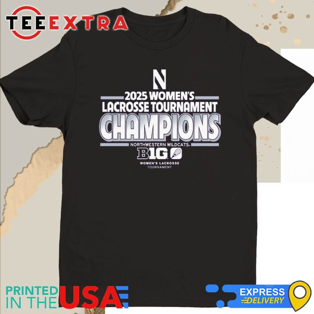 Official Northwestern Wildcats 2025 Big Ten Women's Lacrosse Tournament Champions Long Sleeve Tee Official Northwestern Wildcats 2025 Big Ten Women's Lacrosse Tournament Champions Long Sleeve Tee