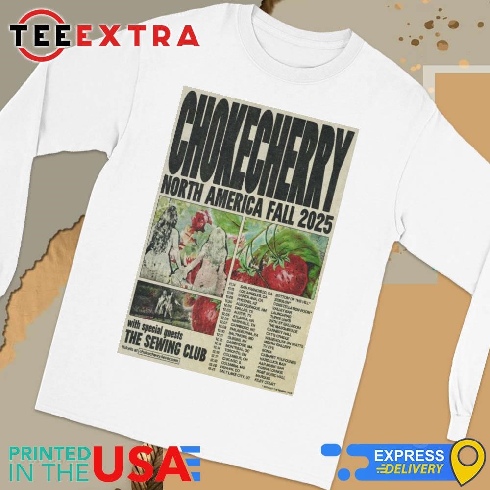 Official Chokecherry Tour North America Fall 2025 Long Sleeve Tee