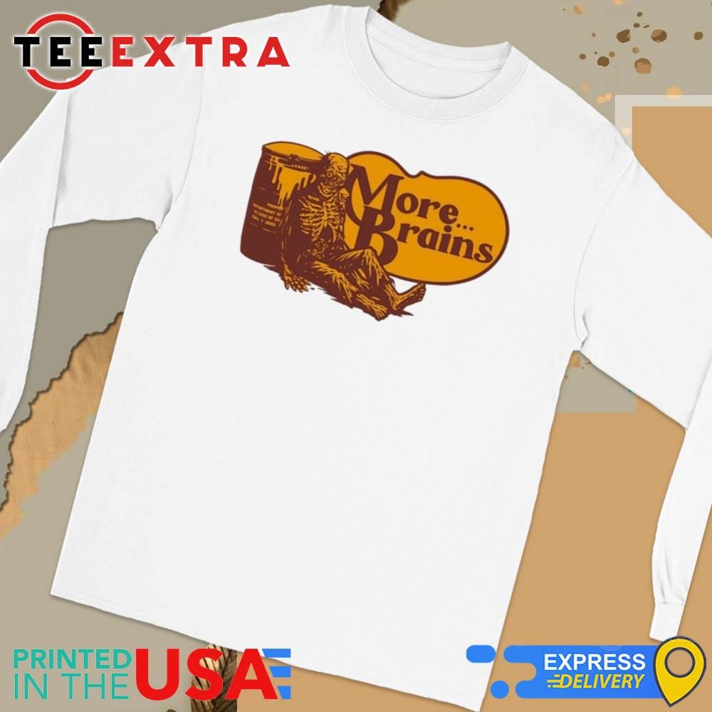 Official Cracker Barrel Zombie More Brain Long Sleeve Tee