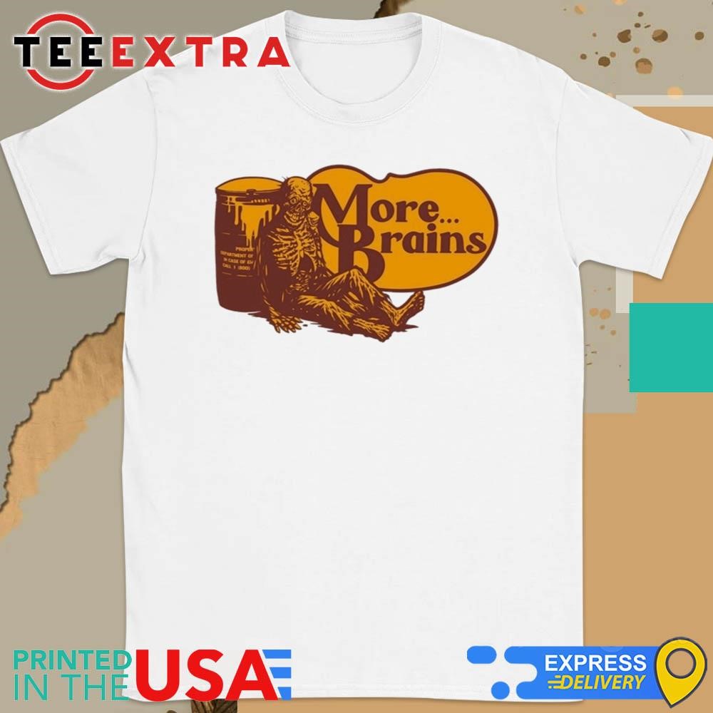 Official Cracker Barrel Zombie More Brain Shirt