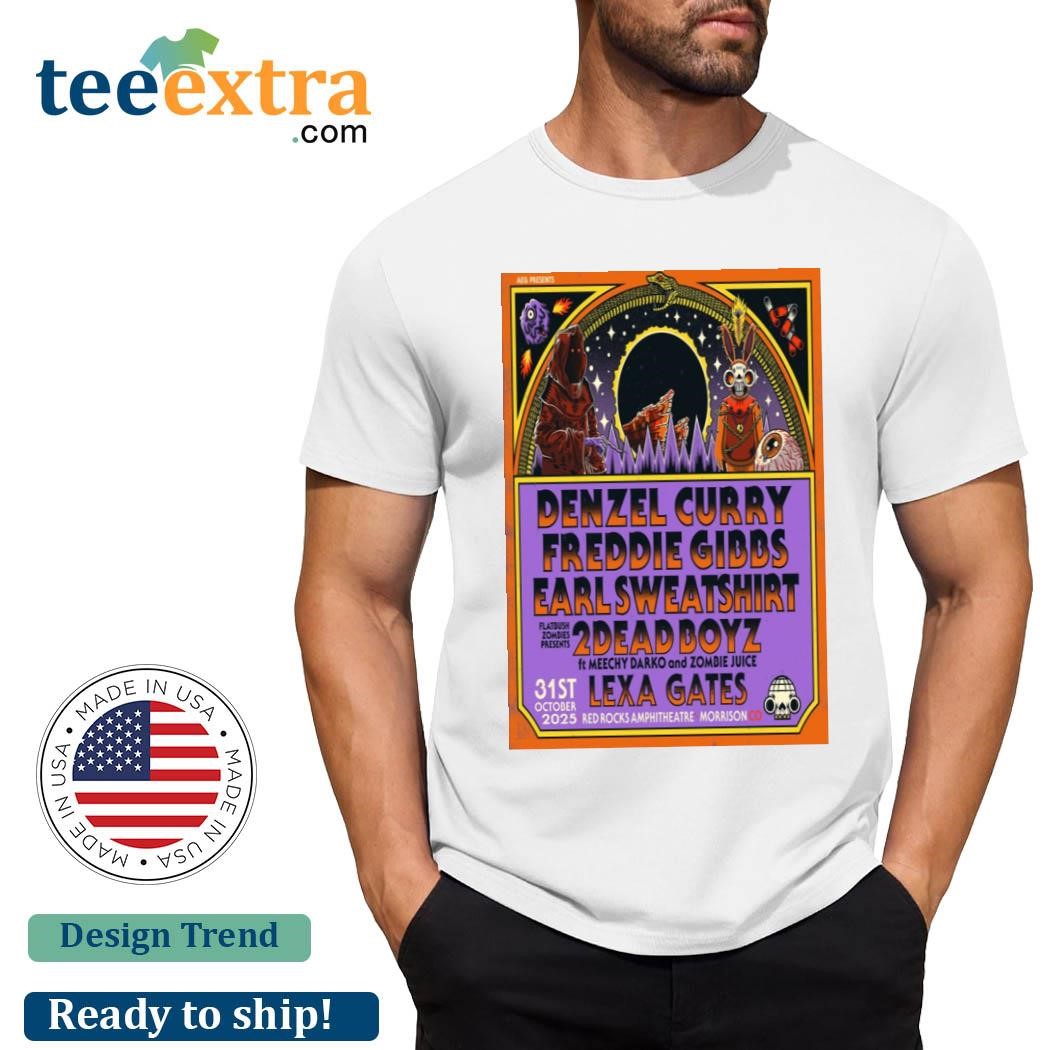 Official Denzel Curry Oct 31 2025 Red Rocks Amphitheatre Morrison CO Shirt
