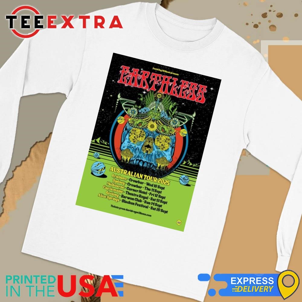 Official Earthless Australian Tour 2025 Long Sleeve Tee
