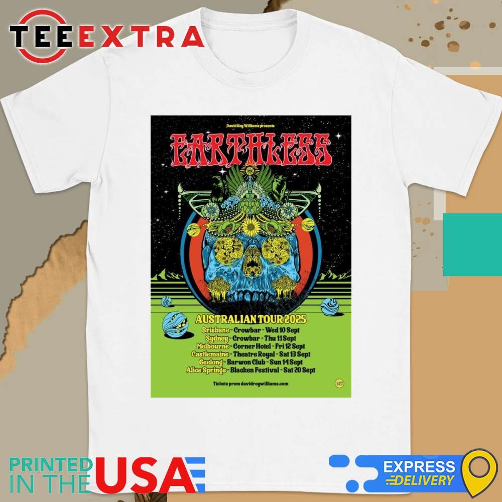 Official Earthless Australian Tour 2025 Shirt