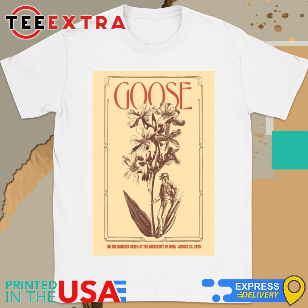 Official Goose August 28 2025 University of Iowa Tour Shirt