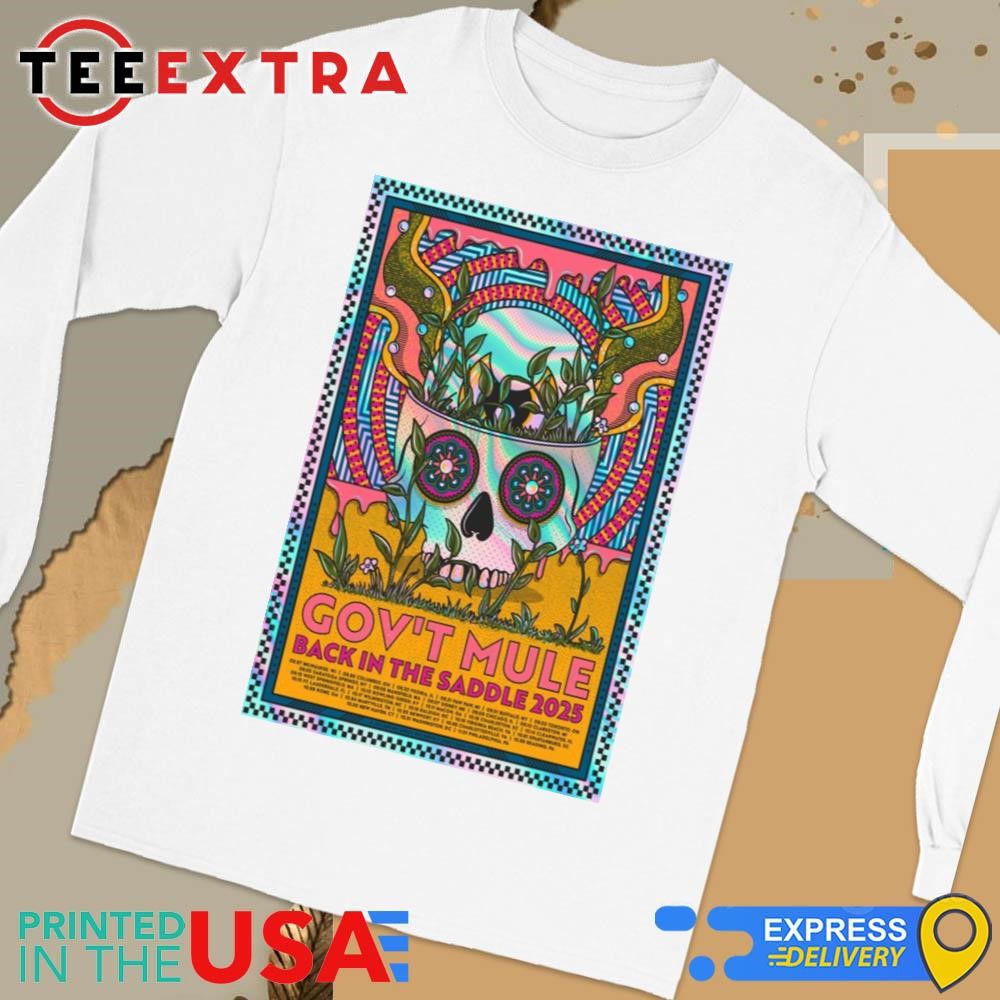 Official Gov't Mule Back In The Saddle 2025 Tour Long Sleeve Tee