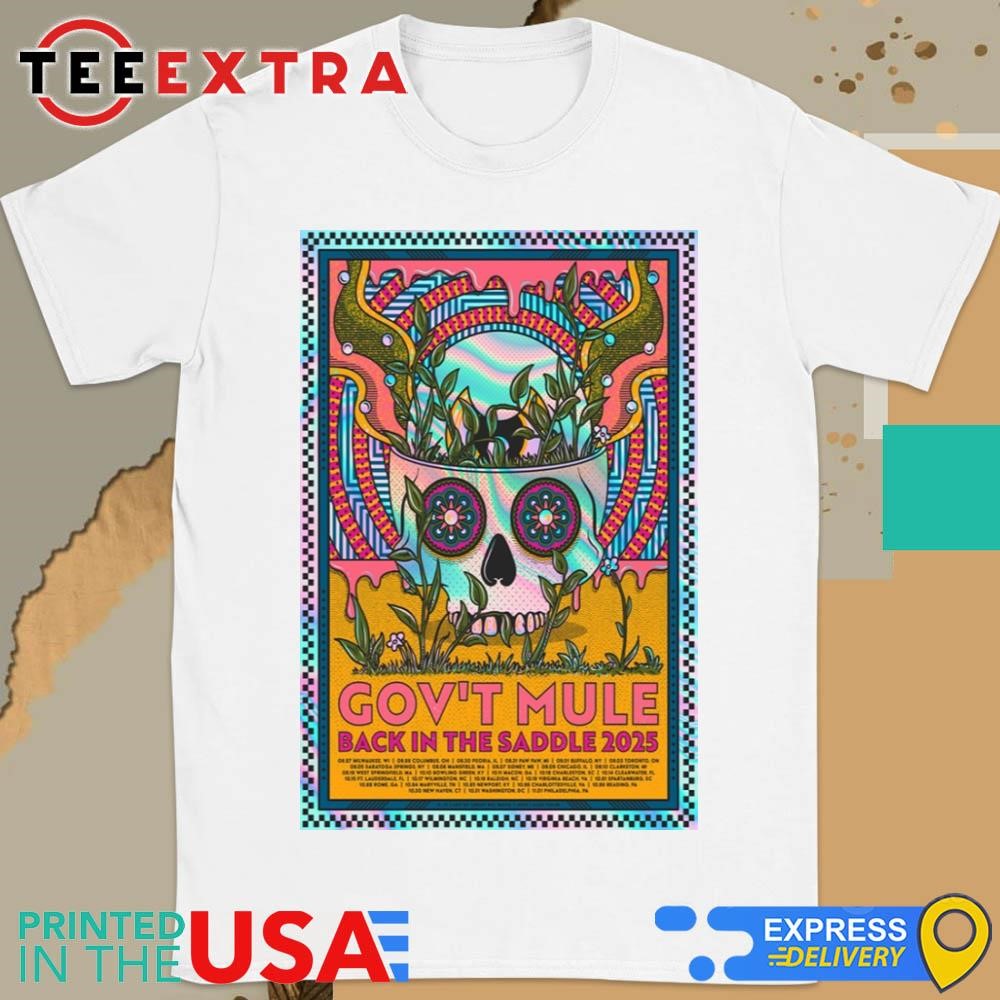 Official Gov't Mule Back In The Saddle 2025 Tour Shirt