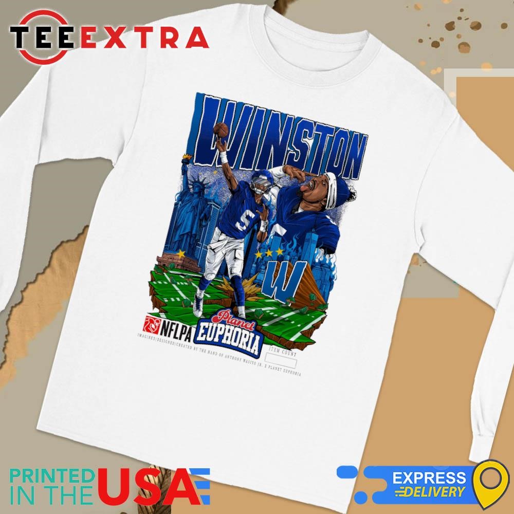Official Jameis Winston New York Giants NFLPA 2025 Long Sleeve Tee