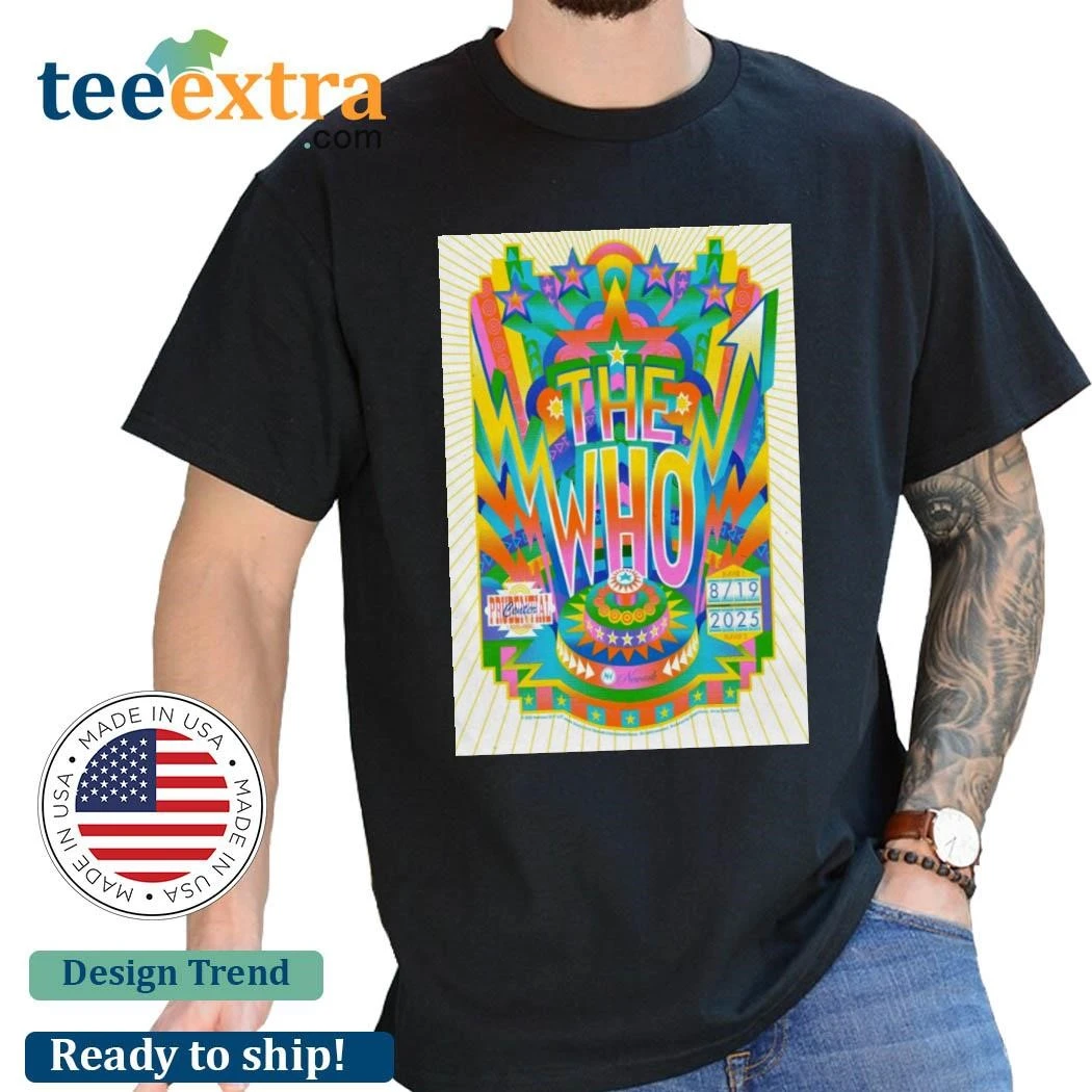 Official The Who Aug 19 2025 Prudential Center In Newark NJ Shirt
